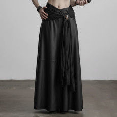 SC Retro Solid Color Long Skirt GWEN-JMID44651