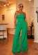 SC Solid Color Wrap Chest Jumpsuit GXKQ-SX0402