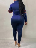 SC Print Long Sleeve Pants Suit GXKQ-SK511011