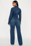 SC Long Sleeve Denim Jumpsuit LX-6071
