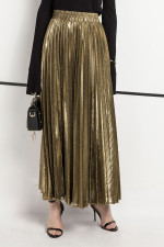 SC High Waist Pleated Long Skirt GXRF-Y30