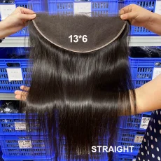 SC Transparent Lace Human Hair Frontal Closure Wigs JFDX-30481