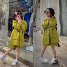 SC Kids Girls Caual Solid Color Short Suit GYAY-21213