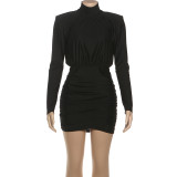SC Solid Color Mini Dress XEF-K23D83894