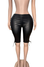 SC PU Leather Bandage Seventh Pants GFCF-1419