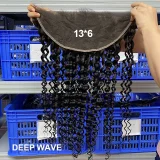SC Transparent Lace Human Hair Frontal Closure Wigs JFDX-30481