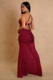 SC Solid Color Single Shoulder Maxi Dress GTYZ-7590