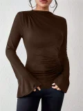 SC Flare Sleeve Solid Color T Shirt GZYF-1170
