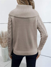 SC Twisted-Knit Turtleneck Sweater GZYF-1002
