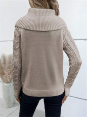 SC Twisted-Knit Turtleneck Sweater GZYF-1002