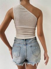 SC Single Shoulder Knits T-shirts GZYF-1130