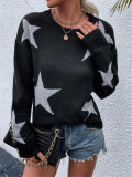 SC Star-Patterned Pullover Sweater GZYF-1061