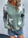 SC Star-Patterned Pullover Sweater GZYF-1061