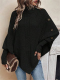SC Bat Sleeve High Collar Sweater GZYF-1069