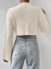 SC Flare Sleeve Solid Color Sweater GZYF-1020