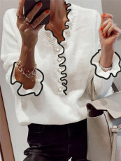 SC Pearl Button Sweater Pullover GZYF-1113