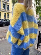 SC Gradient Stripes Color Block Knits Sweater GZYF-1180