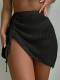 SC Knits Hollow Out Drawstring Skirt GZYF-1116