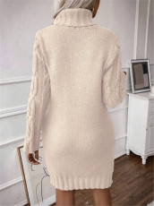 SC Long Sleeve Knits Midi Dress GZYF-1099