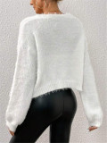 SC Solid Color Long Sleeve Knits Cardigan GZYF-1077