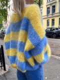 SC Gradient Stripes Color Block Knits Sweater GZYF-1180