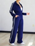 SC Sport Solid Color Casual Two Piece Pants Set YH-5357