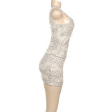 SC Sequin Tank Top And Mini Skirt Set GSLF-K25S83093