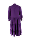 SC Plus Size Solid Color Lapel Maxi Dress HNIF-064