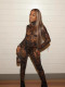 SC Mesh Leopard Print Jumpsuit SHD-9578