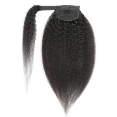 SC Human Hair Wrap Around Ponytail Kinky Straight Wigs JKLS-54909