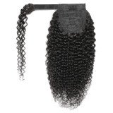 SC Human Hair Wrap Around Ponytail Wig Kinky Curly JKLS-77058