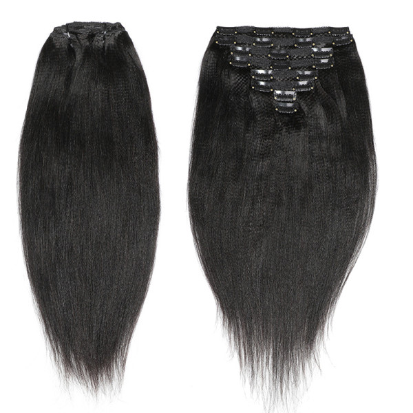 SC Human Hair Straight Clip In Extension Wig JKLS-80007