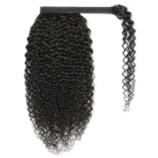 SC Human Hair Wrap Around Ponytail Wig Kinky Curly JKLS-77058