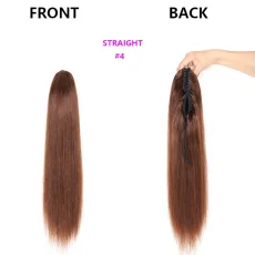 SC Straight Human Hair Ponytail Clip Wigs JKLS-30841