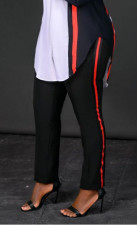 SC Solid Color Stripe Pants SHMF-6135