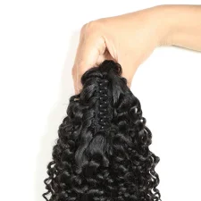 SC Human Hair Clip-On Ponytail Wig JKLS-55547