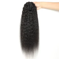 SC Human Hair Kinky Straight Ponytail JKLS-59549