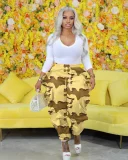 SC Camouflage Print Ruffles Pant SHMF-6172