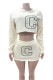 SC Embroidered Sweatshirt Fashion Mini Skirt Set GFCF-1414