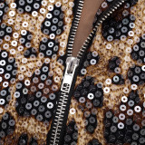 SC Fashion Leopard Print Sequin Jacket GSBD-Q25TP355