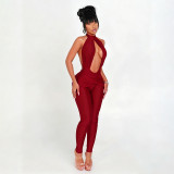 SC Sexy Halter Neck Backless Jumpsuits GSBD-J25JP339