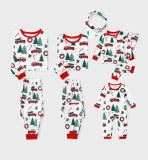 SC Christmas Print Matching Family Long-Sleeve Pajama Set GSGS-0715