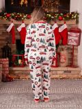 SC Christmas Print Matching Family Long-Sleeve Pajama Set GSGS-0715