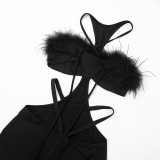 SC Sexy Backless Tie Up Rompers GSBD-D25RP285