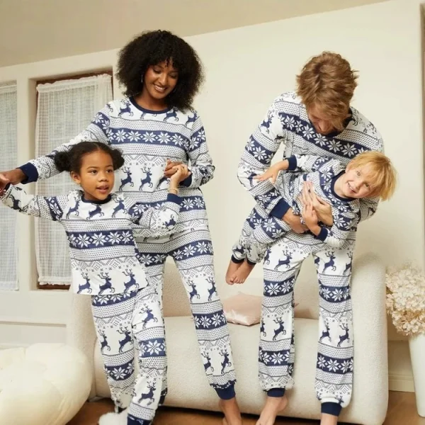 SC Christmas Print Family Pajama Set GSGS-0749#