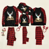 SC Checkered Print Christmas Deer Family Pajama Set GSGS-0692