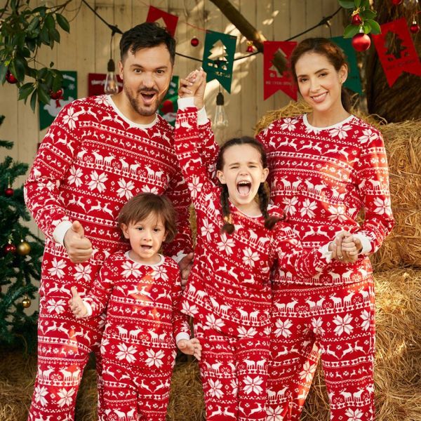 SC Christmas Family Homewear Printed Pajama Set GSGS-0573