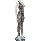 SC Sexy Leopard Print Backless Skinny Jumpsuit GSBD-D25JP177