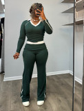 SC Contrast Color Patchwork Two Piece Pants Set YS-2510