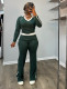SC Contrast Color Patchwork Two Piece Pants Set YS-2510